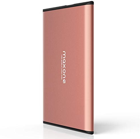 Maxone Externe Festplatte tragbare 250GB-2,5Zoll USB 3.0 Backups HDD Tragbare für TV,PC,Mac,MacBook, Chromebook, Wii u, Laptop,Desktop,Windows (250GB, Pink)