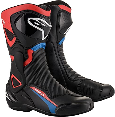 Alpinestars Honda SMX 6 V2 Stivali da moto (Black/Red/Blue,43)