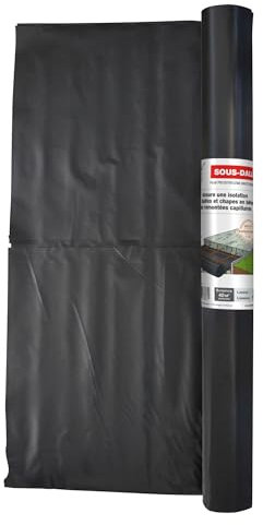 Jardibric - Film d'Étanchéité sous-dalle en Polyéthylène (4 x 10 m, 150 Microns) - Protégez Vos Dallages avec une Barrière Étanche de Qualité