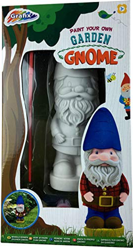 Paint Your Own Garden Gnome Statue Magical Art Craft Kit Creative Activity Set