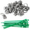 Swoote Cropped Head Greenhouse Bolts and Rings (30-pack, Stainless Steel) Creates Hanging Anchor Points in Glazing Bar Channels - Complete with 20 Reusable Plant Ties