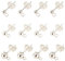 UNICRAFTALE Über 30 Stk 3/4/5mm Kugel DIY Ohrstecker Edelstahl DIY Ohrringe Zubehör Hypoallergener Kugel Ohrstecker Silber Damen Ohrringe Selber Machen Set Für DIY Ohrringe Schmuckherstellung