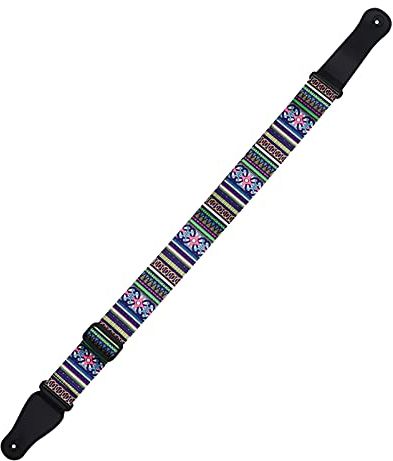 Milisten Ukulele Gurt Einstellbare Gitarre Schulter Gürtel für Akustische Elektrische Gitarre Bass Sopran Konzert Tenor Bariton String Grün