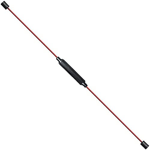 Pilates Stange Tragbares Yoga Stick Sport Schwingstab Erwachsene Swingstick Elastischer Fitness-Stick Fiberglas-Sport-Sticks, zur Gewichtsreduktion, Ganzkörper-Tiefenmuskeltraining, Körperformung, a