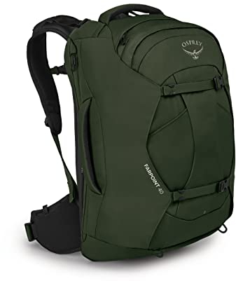 Osprey Europe Herren Farpoint 40 Rucksack, Gopher Green, Einheitsgröße