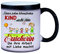 Crealuxe Farbwechseltasse/Glitzer Hinter jedem lebensfrohen Kind steht eine Erzieherin die... - Farbwechseltasse mit Glitzer - Kaffeetasse - Bürotasse - Geschenktasse