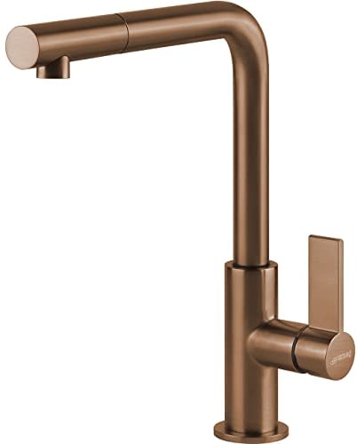 Kitchen Sink tap with a Pull-Out spout from Smeg Universal - Copper - MD22CUX