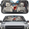 452 Protección Solar para El Parabrisas Señal De Mano De Esqueleto De Pareja De Halloween 3D Rock and Roll Parasol Coche Delantero Protección Rayos UV Parasol Parabrisas Coche para Camioneta Coches