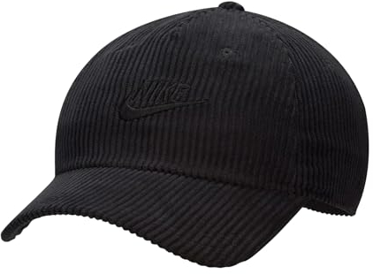 Nike FB5375-010 U NK Club Cap U CB Cord L Hat Unisex Adult Black/Black Größe S/M