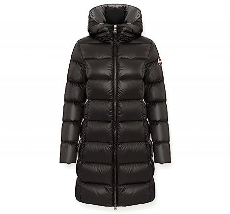 Colmar Piumino lungo con cappuccio 2221 5WG Friendly Tg. 42 Col. 99 Nero