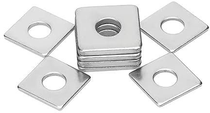 SYDARSYN Arandelas Planas Cuadradas de Acero Inoxidable Arandela Rectangular para Pernos/Tuercas M10x50x2mm (3 Piezas)