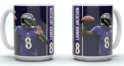 Great Branding Lamar Jackson Motion Baltimore Ravens NFL Tasse 450ml