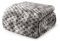 Exclusivo Mezcla Kuscheldecke Fleece Decke, Flauschige Sofadecke 150 x 200 cm, Jacquard-Überwurfdecke Wohndecke Tagesdecke, Warm und Leicht für Ganzjahreszeit, Grau