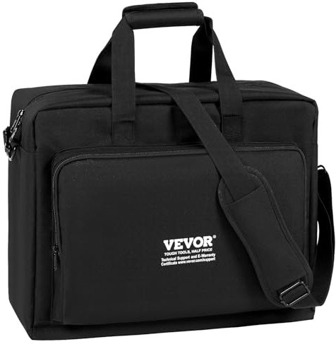 VEVOR Padded DJ Mixer Gig Bag, 1200D Oxford Fabric, DJ Gear Carry Bag with a Storage Pocket 4.92 ft Removable Shoulder Strap 0.39 in Padding, 19.29 x 8.66 x 15.34 in Storage Case for DJ Controller