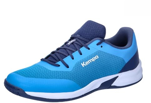 Kempa Unisex Kourtfly Three Sport-Schuhe, blau/weiß, 43 EU