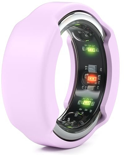 Rinfit Silikon Ringschutz Kompatibel mit Samsung Galaxy Ring und Oura Ring - Smart Ring Cover - SlimFit - zum Patent angemeldetes Design - Lila S