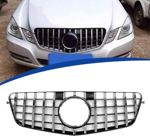 WBQdzsw Kühlergrill Glanz Doppelsteg Grill Front Frontgrill Kompatibel für Mercedes-Benz E-Class W212 GT 2009-2013, Grill Kühlergrill Vorne Doppelsteg Nieren,A