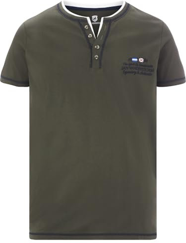 Jan Vanderstorm Herren T-Shirt Haftor Oliv, 3XL (XXXL) - 64/66