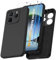 COPIKE Funda Silicona para Xiaomi Redmi Note 14 5G (No para 4G) con 2 Piezas Cristal Templado, Carcasa Protección de La Cámara Antigolpes Delgada Suave TPU, Negro