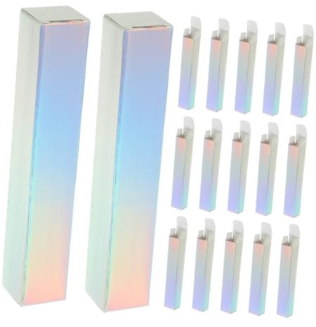 Vaguelly 20 Stück Lippenstift-Box Behälter für Lipgloss Make -up -Speicher Lipgloss-Organizer Lipglossbeutel Make-up-Organizer Lippenstiftverpackung Salbenbehälter Essenz Lipgloss Papier