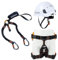 BEXTREME Set Via Ferrata - Imbracatura da Arrampicata, Casco da Montagna e Dissipatore | Confezione Completa Certificato per Ferratas Arrampicata Avventura Alpinismo Unisex Adulti Kit Taglia Unica