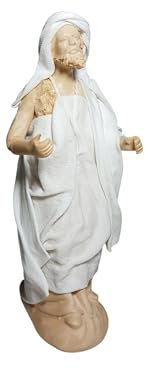 Arte Pesebre Figuras para Pintar Pastor con Delantal para Pintar, para Figuras de 12 cm