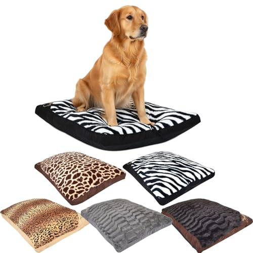 iSTYLE MODE BETTER HOME CHOICE Extra Large Dog Bed Pillow for Crate Washable Calming Pet Cushion with Removable Cover, Fluffy Anti Anxiety Dog Beds with Non-Slip Bottom (128x78x6cm)