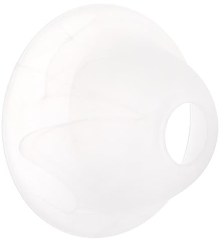 Glas Lampenschirm für E27 Lampenfassung 42mm Weiß | Dekorative Lichtabdeckung, Einfache Montage mit Fixierring, Geeignet für Wohnraum und Schlafzimmer