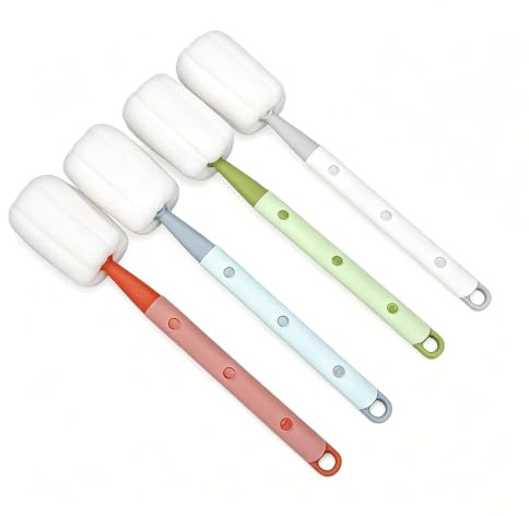 4pcs Adjustable Length Washing Up Sponge with Handle