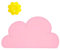 BITEYI Wolken-Form Silikon Kinder Wasserdicht Platzdeckchen Potholder Rutschfestes Essensmatte (Rosa)