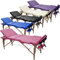 Beltom® Mobile Massagetisch Massageliege 3 zonen 180 x 56 cm. - Licht 13,3 kg mit Zubehör 14,5 kg - massagebed massageleuning Massagebank 3 Zones klappbar Kosmetikliege +TA. - Pink