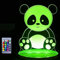 Jinson well 3D panda Lampe led licht optische Illusion Nachtlicht 16 Farbwechsel Touch Switch Tisch Schreibtisch Dekoration Lampen Acryl Flat ABS Base USB Kabel Spielzeug