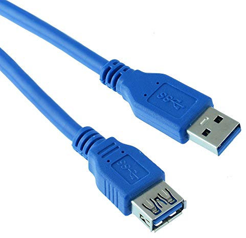 USB 3.0 Male Plug to Female Socket Adapter Converter Extension Lead Cable (1m Length)