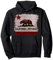 Kalifornien Republik Flagge Distressed Bär Pullover Hoodie