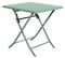Hespéride - Table de Jardin Pliante Carrée Greensboro Vert Olive - 2 Places - Acier Traité Epoxy Traitement Antirouille Renforcé