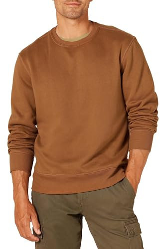 Amazon Essentials Felpa Girocollo in Pile (Disponibile nelle Taglie Big & Tall) Uomo, Marrone Toffee, L