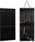 KGMCARE Schmuck-Organizer zum Aufhängen an der Wand, mit 24 Haken, zur Wandmontage an der Tür, Schrank, Halskettenhalter für Armband, Ringkette (schwarz)