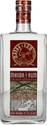 Mhoba Rum Pot Stilled HIGH ESTER Rum 65,6% Vol. 0,7l