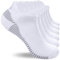 Lapulas 6 Paar Sneaker Socken Herren Damen, Baumwolle Sportsocken, Atmungsaktiv Laufsocken Kurze, Bequeme Socks mit Frotteesohle Antirutsch 39-42 43-46 47-50 35-38