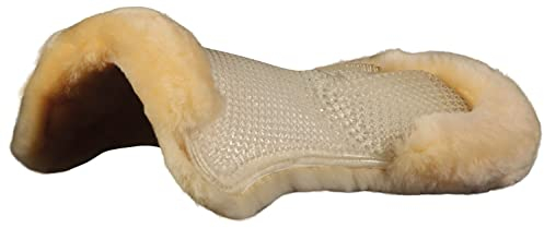 Acavallo Gel Pad hinten erhöht Schaffellunterseit - Natur, OneSize - AC152