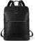Bostanten Sac à Dos Cuir Véritable Homme/Femme Daypack Sac à dos fourre-tout Loisir Sac a Dos Voyage, Sac à Dos Ordinateur Portable 13 Pouces laptop Noir