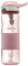 ONTYZZ Trinkflasche Strohhalm Wasserflasche Auslaufsichere Sportflasche Kinder mit Zeitmarkierungen per Fitness Camping Yoga Radfahren Trinkflasche Draussen Sport Wasserbecher 600ml/Rosa
