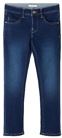 NAME IT Jungen Nkmsilas Dnmtax Pant Noos Hose, Dark Blue Denim, 98 EU
