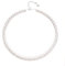 Aleasha 925 Sterling Silber Perlenkette Damen Weiße Perlen Choker Kurze Kette 8mm Hochzeits Schmuck 38+5CM