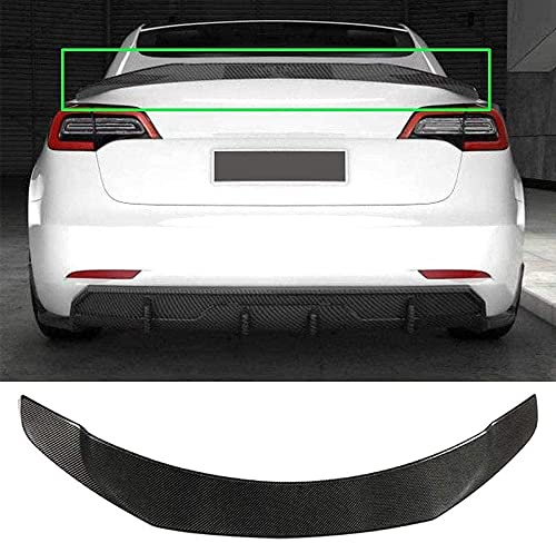 Heckspoiler füR Tesla Model 3 2016-2021, Auto-Spoiler Kofferraumspoiler Kratzfeste Bodykits, HeckflüGel Heckspoiler
