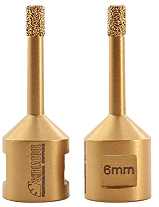 SHDIATOOL Diamant-bohrkrone Durchmesser 6mm Diamanthöhe 10MM für Porzellan Fliese Granit Marmor Trockenbohren