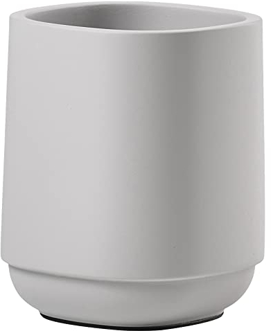 Zone Denmark Time Zahnputzbecher, Zahnbürstenhalter fürs Badezimmer, Durchm. 8 cm, Höhe 9,8 cm, Soft Grey