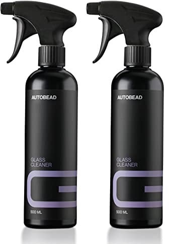Autobead Glass Cleaner 500ml Car Window Mirror Chrome Streak Free Cleaning Spray - 2 Pack