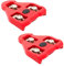 Fahrradschuhe Cleats Kompatibel mit Peloton Look ARC Delta Indoor Cycling Rennrad Fahrrad Cleat Set voll kompatibel mit Peloton Delta Clips (9 Grad Float) Alle Rot Rhombus