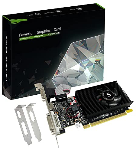 SAPLOS GT 210 Scheda Video per PC, Low Profile, 1GB Scheda Grafica, DDR3 64-bit, HDMI DVI VGA